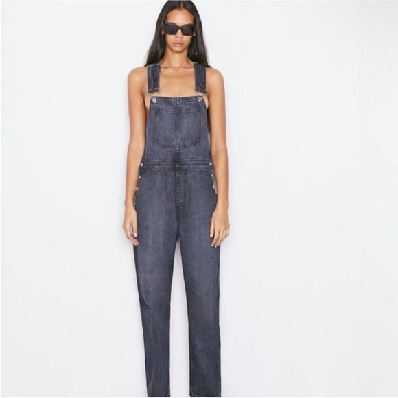 Frame NWT Classic Overalls in Blackwater Size XS - Picture 1 of 10